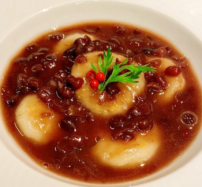TOFU MEAT(トーフミート)の入った白玉ぜんざい