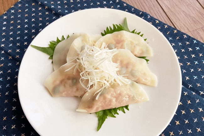 TOFU MEAT(トーフミート)と枝豆の水餃子